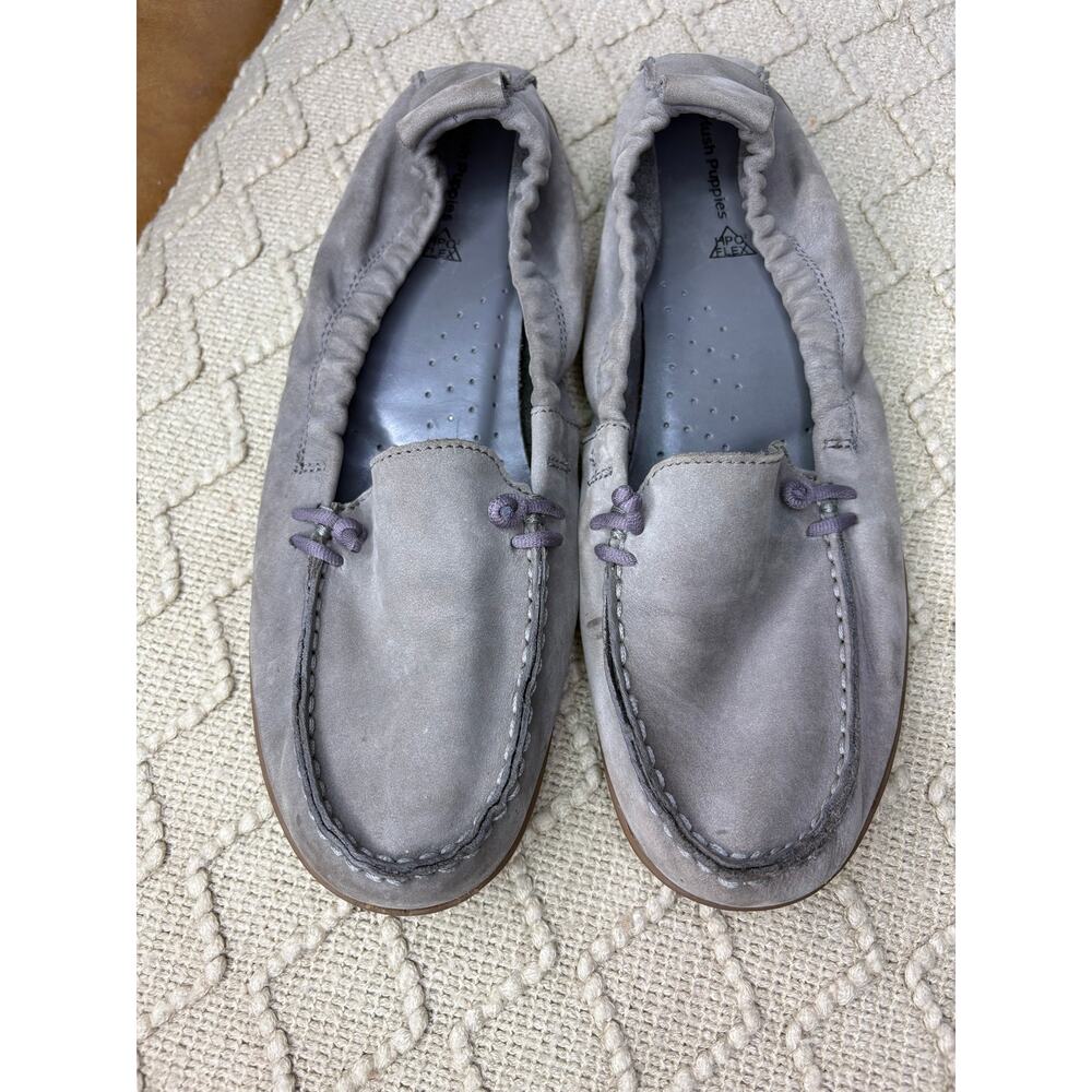 Hush Puppies women’s 12 HPO2 Flex Suede Leather Slip-On Loafers